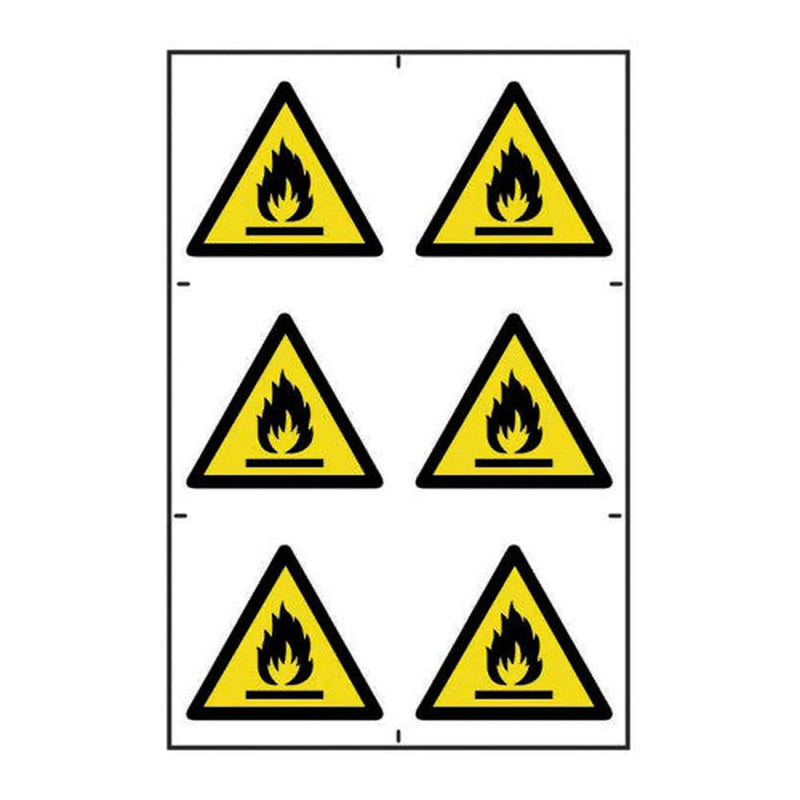 Centurion Flammable symbols - Self Adhesive PP (200 x 300mm) - Min Order 2