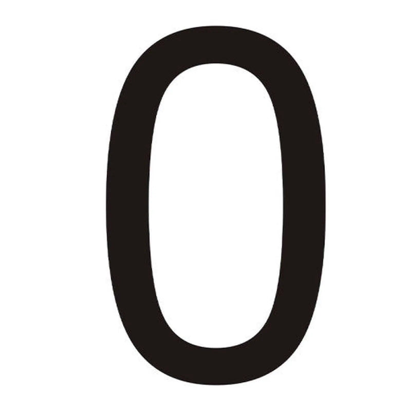 Centurion Character 'O' - Black Vinyl - 75mm - Pack of 10 - Min Order 2
