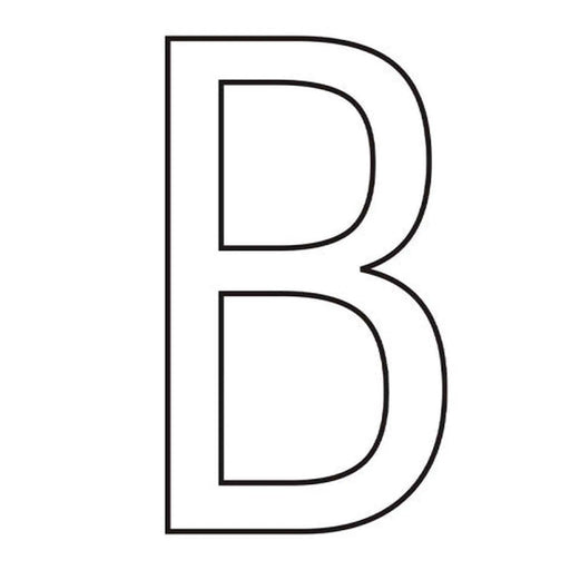 Centurion Character 'B' - White Vinyl - 75mm - Pack of 10 - Min Order 2