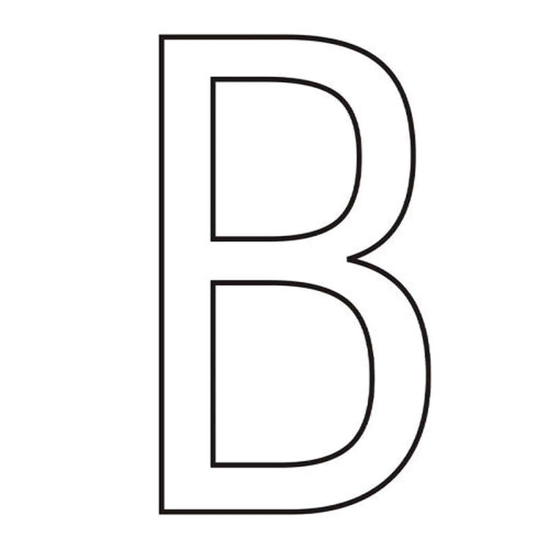 Centurion Character 'B' - White Vinyl - 75mm - Pack of 10 - Min Order 2