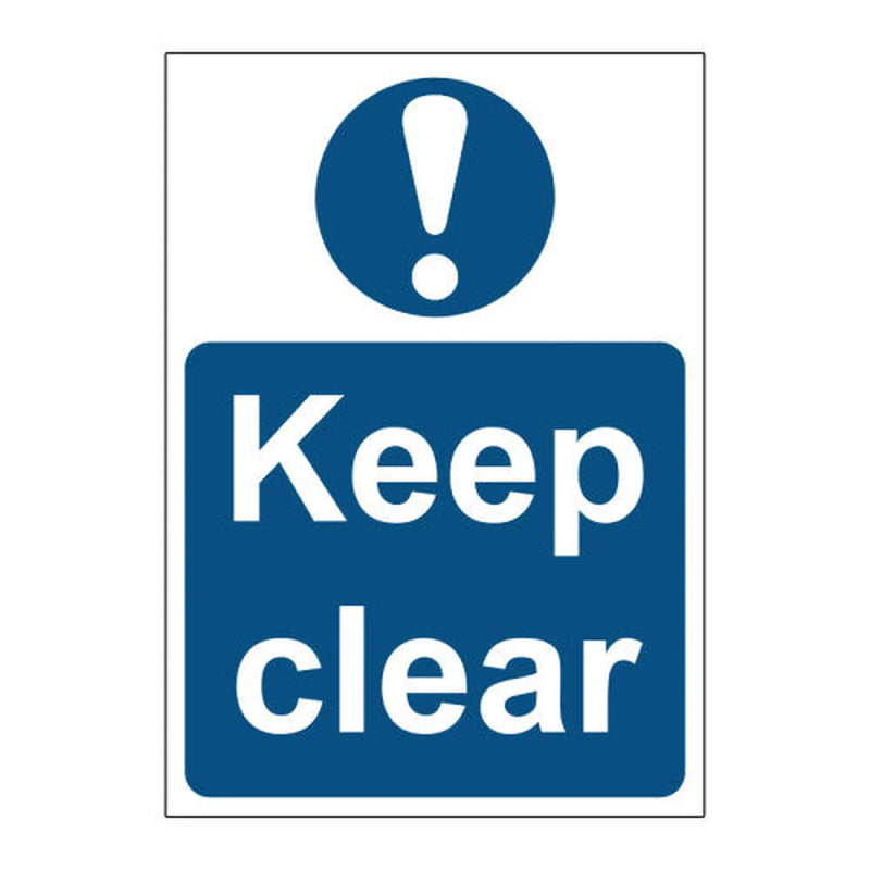 Centurion Keep clear blue1.2mm Recyclable PP (148 x 210mm) - Min Order 2