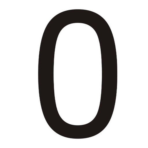 Centurion Character 'O' - Black Vinyl - 50mm - Pack of 10 - Min Order 2