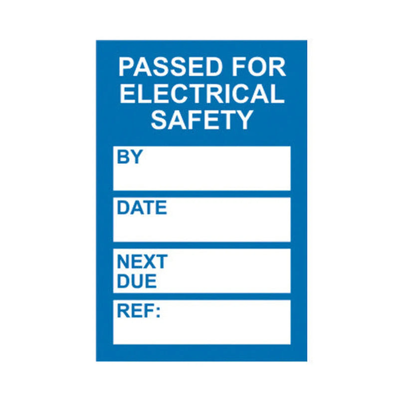 Centurion 'PAT Testing' Mini Tag Insert, Blue (Pack of 20)
