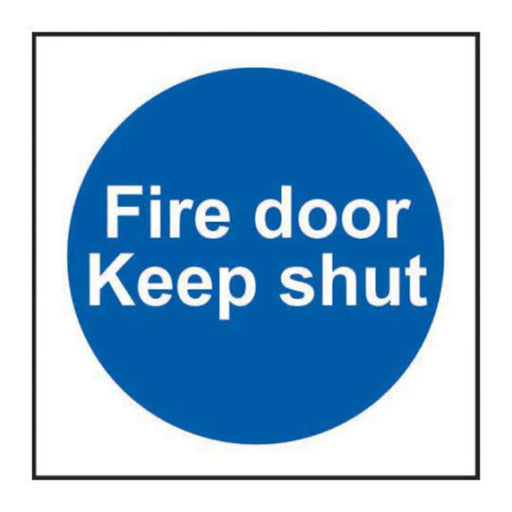 Centurion 'Fire Door Keep Shut' Fire Door Disc, PVC, 75mm - Min Order 2