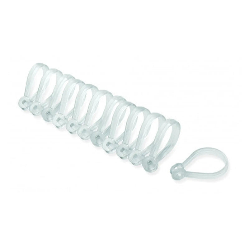 Centurion Shower Curtain Rings - Clear - 12 Pack - Pack of 5