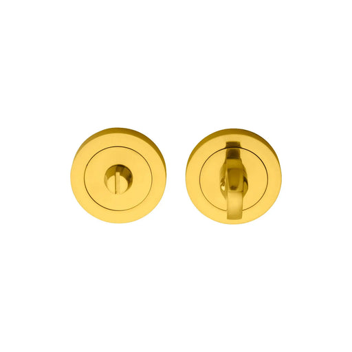 Turn & Release On Concealed Fix Round Rose (4.9 X 67Mm Spindle) - Polished Brass 51MM