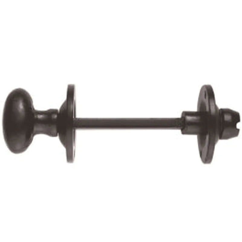 Turn & Release To Suit Bathroom Lock / Oval Turn - Black Antique 38MM
