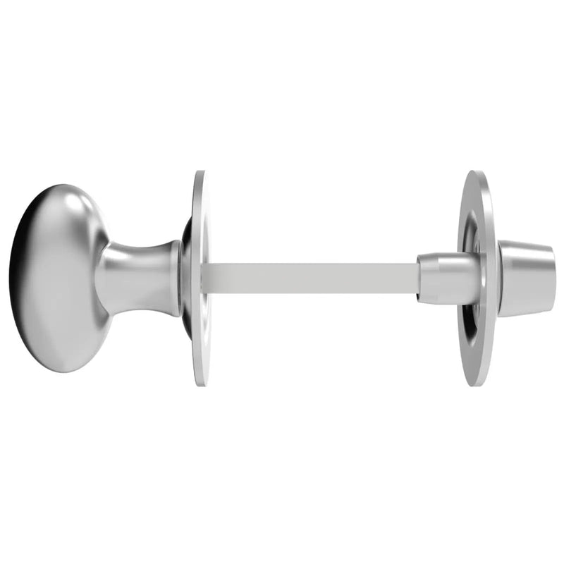 Turn & Release To Suit Bathroom Lock / Oval Turn - Satin Chrome 32MM