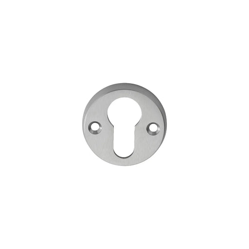 Escutcheon - Euro Profile On Face Fix Round Rose - Satin Chrome 45MM