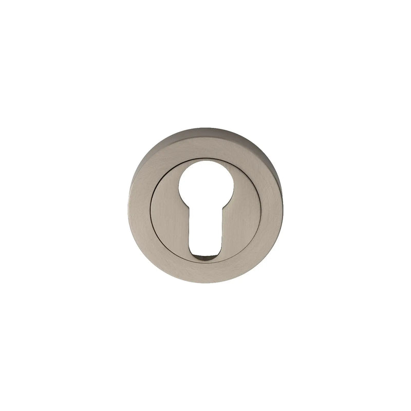 Escutcheon - Euro Profile On Concealed Fix Round Rose Nis (Satin Nickel) - Satin Nickel 52MM