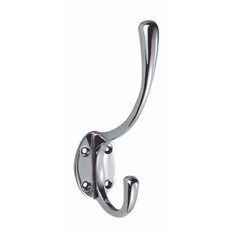 Victorian Hat & Coat Hook - Polished Chrome 127MM