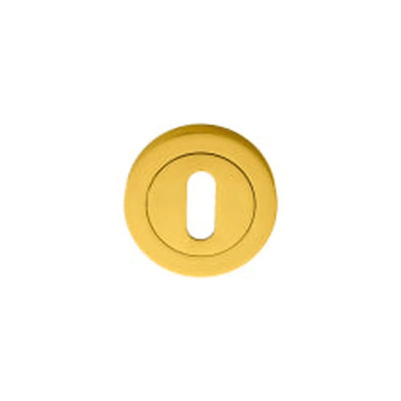 Escutcheon - Lock Profile On Concealed Fix Round Rose - Polished Brass 51MM