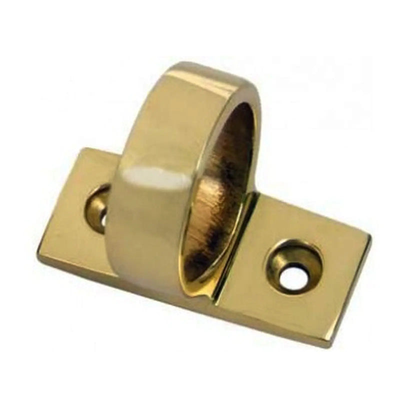 Ring Sash Lift (Horizontal Fix) - Polished Brass 45MM X 13MM
