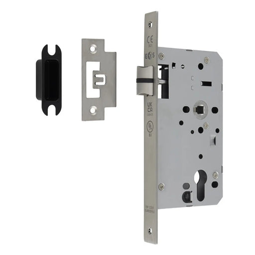60Mm Din Latch - Square - Satin Stainless Steel