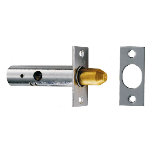 61Mm Door Security Bolt - Satin Chrome