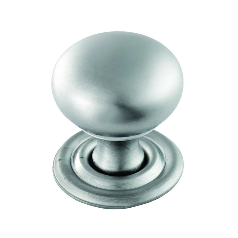 Hollow Victorian Knob 32Mm - Satin Chrome 33.5 ( 31.5 )