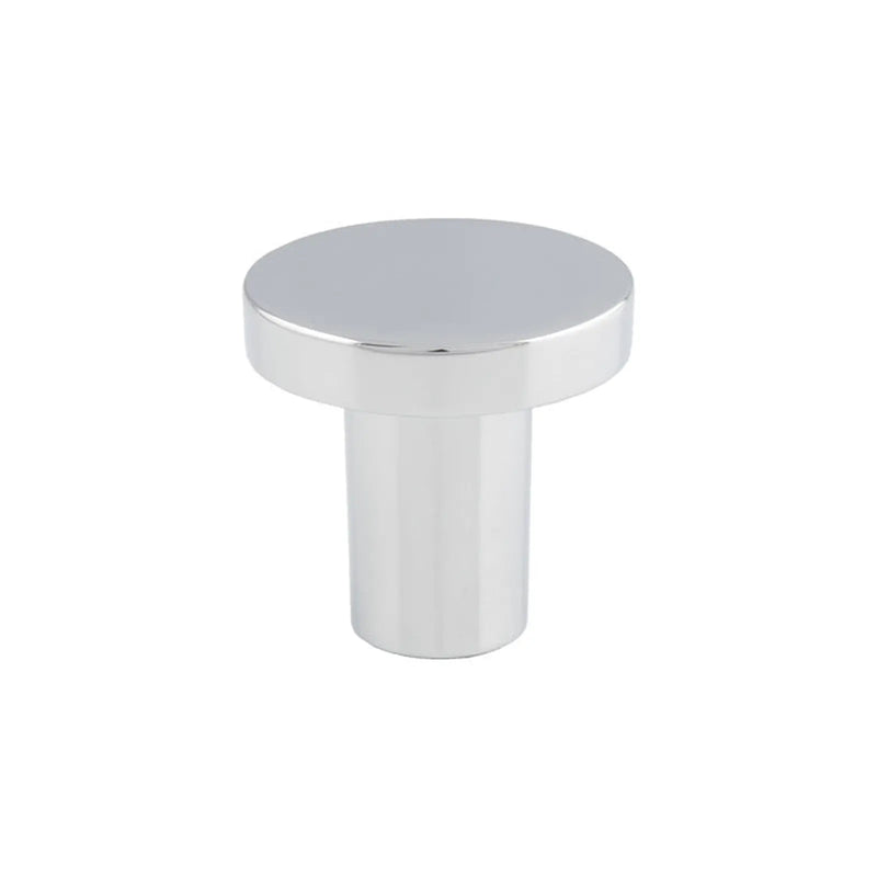 Circular Cupboard Knob 26Mm Dia - POLISHED CHROME 26