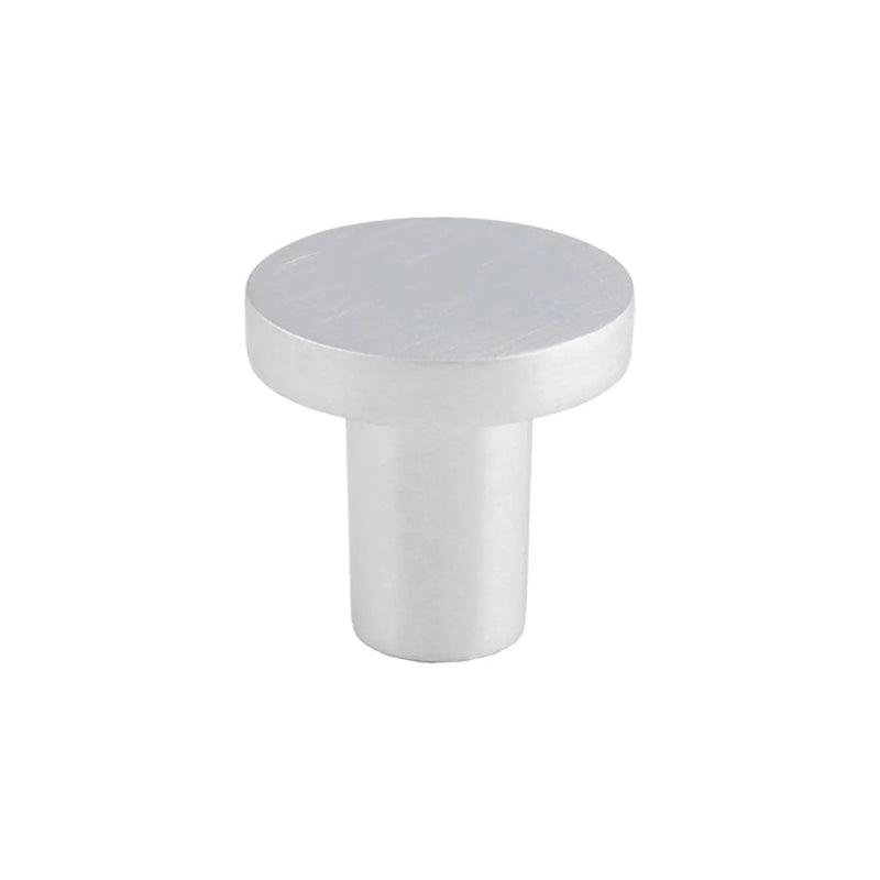 Circular Cupboard Knob 26Mm Dia - SATIN CHROME 26