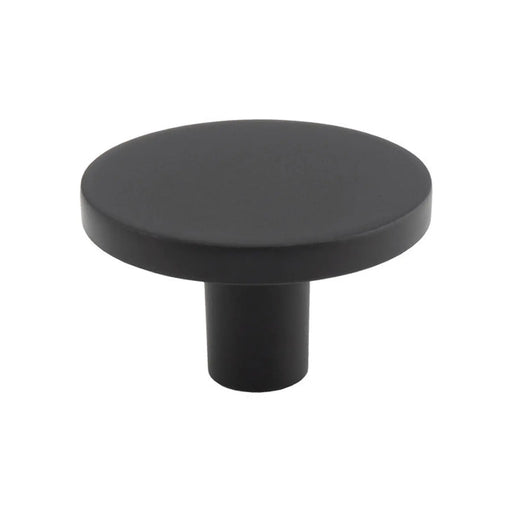 Circular Cupboard Knob 41Mm Dia - MATT BLACK 41