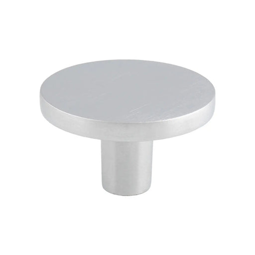 Circular Cupboard Knob 41Mm Dia - SATIN CHROME 41