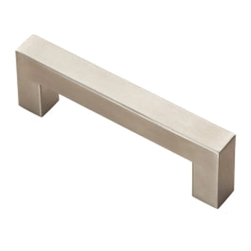 14Mm Dia. Mitred Linear Pull Handle - 96Mm C/C - Bolt Through Fixing - Satin Stainless Steel 96mm c/c