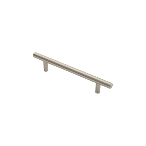 12Mm Dia. T-Bar Pull Handle - 128Mm C/C - Bolt Through Fixing - Satin Nickel 128 ( 188 )