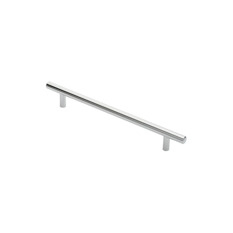 12Mm Dia. T-Bar Pull Handle - 192Mm C/C - Bolt Through Fixing - Polished Chrome 192 ( 252 )