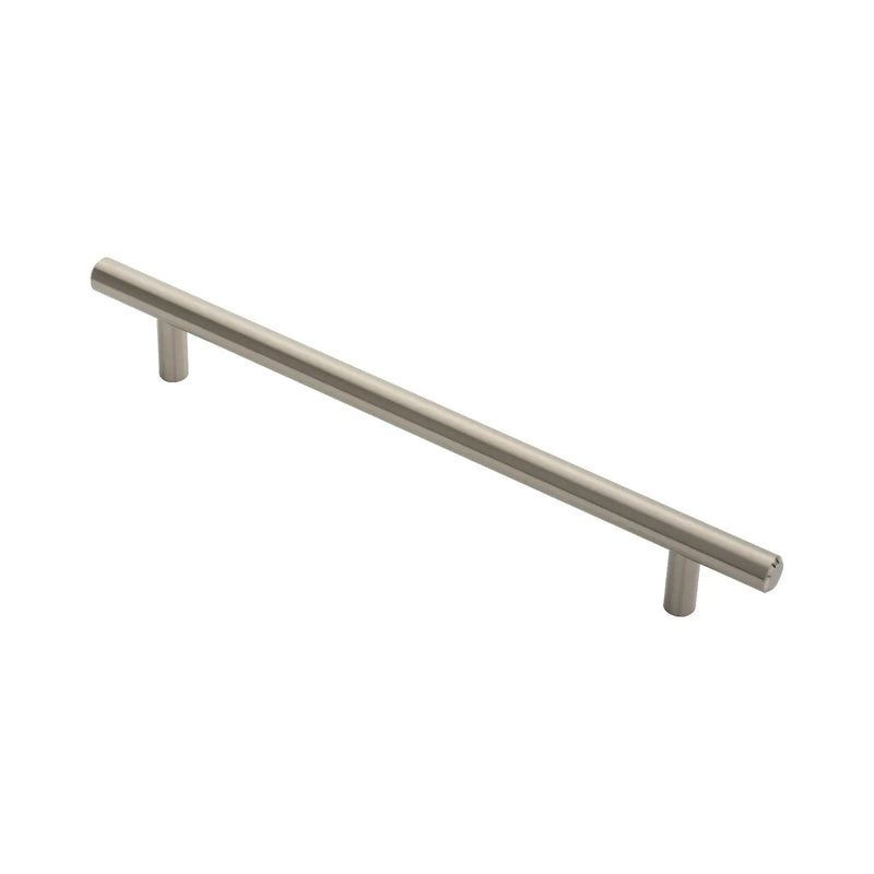 12Mm Dia. T-Bar Pull Handle - 192Mm C/C - Bolt Through Fixing - Satin Nickel 192 ( 252 )