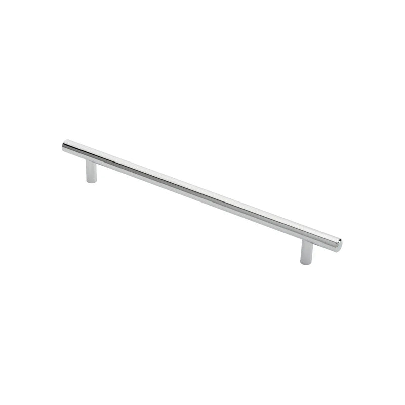 12Mm Dia. T-Bar Pull Handle - 224Mm C/C - Bolt Through Fixing - Polished Chrome 224 ( 284 )