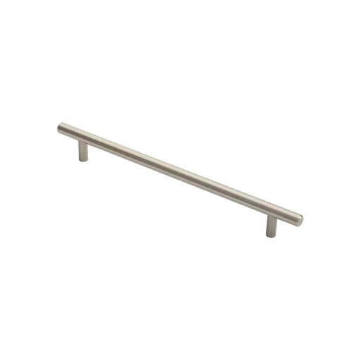 12Mm Dia. T-Bar Pull Handle - 224Mm C/C - Bolt Through Fixing - Satin Nickel 224 ( 284 )