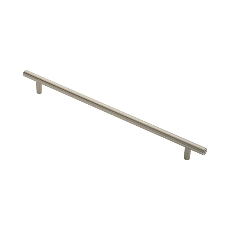 12Mm Dia. T-Bar Pull Handle - 288Mm C/C - Bolt Through Fixing - Satin Nickel 288 ( 348 )