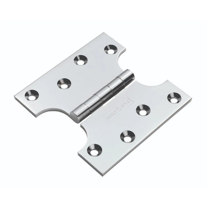 102 X 102 X 4Mm Parliament Hinge C/W Screws (Pair) - Polished Chrome