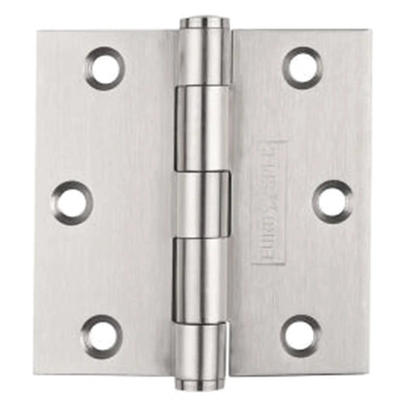 76 X 76 X 2Mm Plain Butt Hinge C/W Screws (Pair) - Satin Stainless Steel