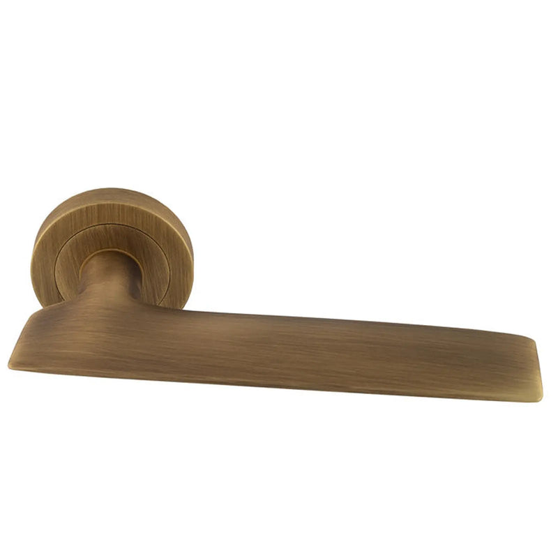 Hygge Due Lever On Concealed Fix Round Rose Bgo (Antique Brass) - Antique Brass