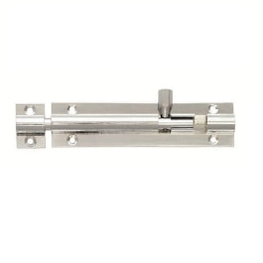 100Mm Barrel Bolt - Retail Pack - Polished Chrome