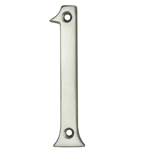 Numeral Face Fix (No.1) - Satin Chrome 76MM