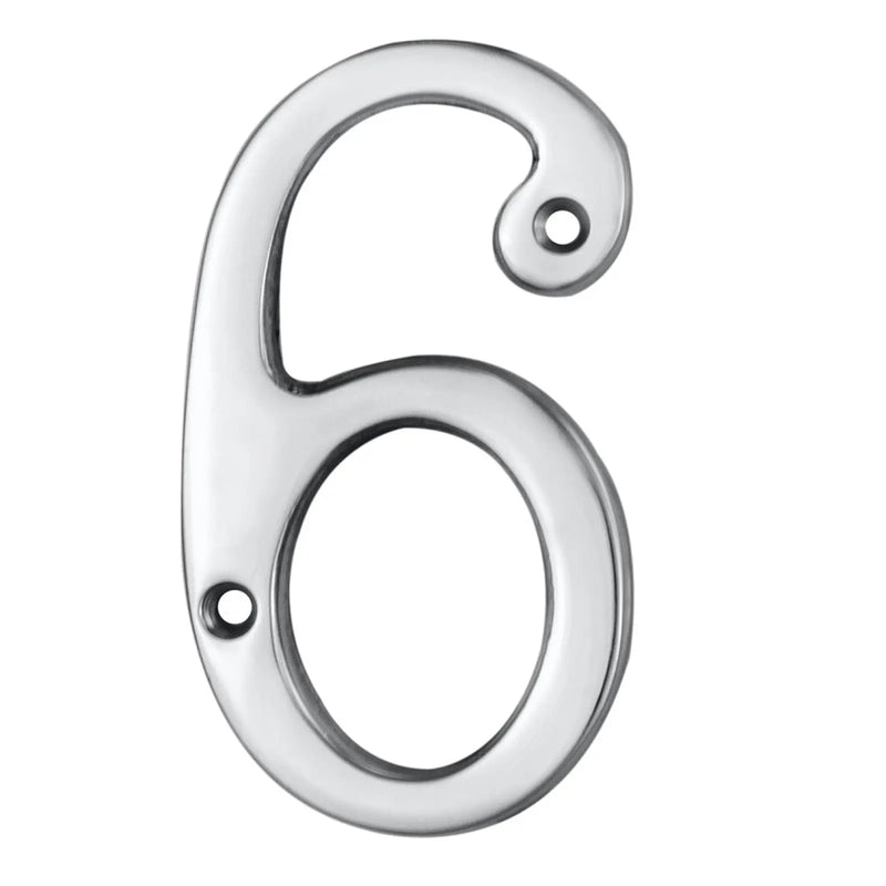 Numeral Face Fix (No 6/9) - Polished Chrome 76MM