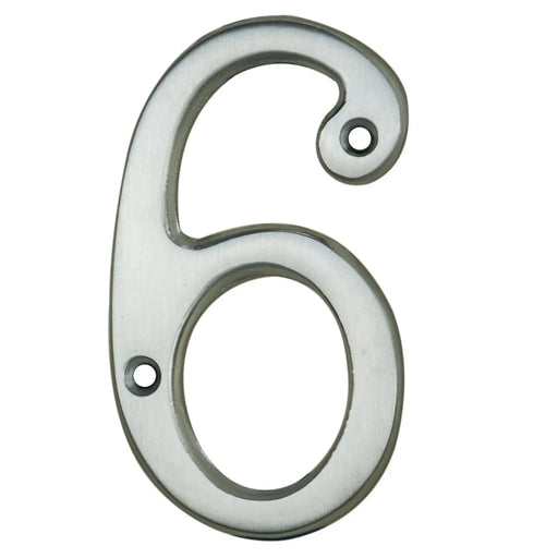 Numeral Face Fix (No 6/9) - Satin Chrome 76MM