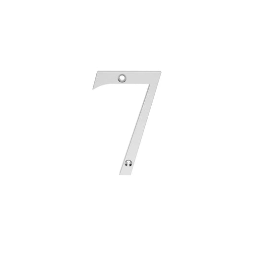 Numeral Face Fix (No.7) - Satin Chrome 73mm