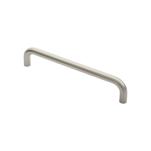 19Mm Dia. D Pull Handle - 300Mm C/C - Bolt Through Fixing - Satin Stainless Steel