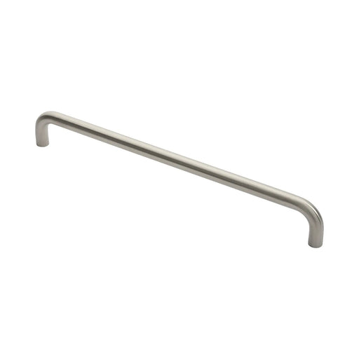 19Mm Dia. D Pull Handle - 450Mm C/C - Bolt Through Fixing - Satin Stainless Steel