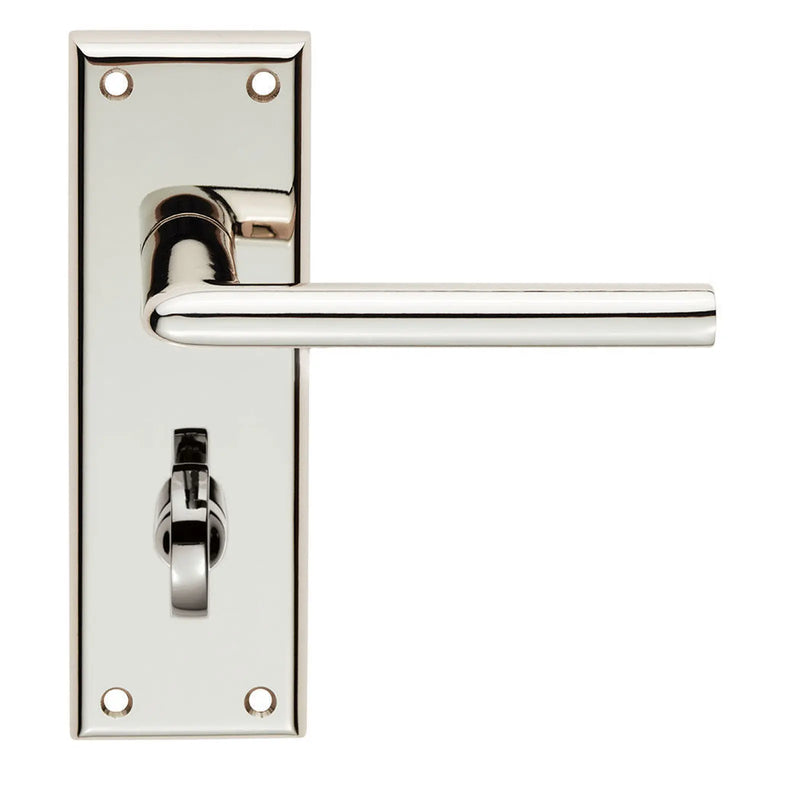 Dieci Lever On Face-Fix Backplate - Bathroom 57Mm - Polished Nickel