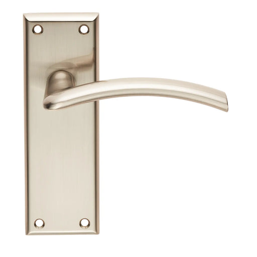 Trenta Lever On Face-Fix Backplate - Latch - Satin Nickel