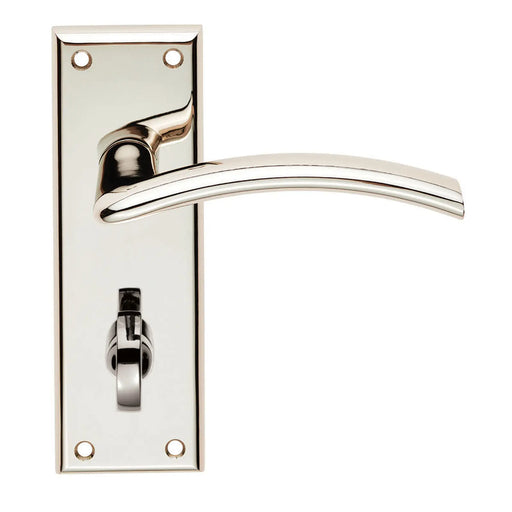 Trenta Lever On Face-Fix Backplate - Bathroom 57Mm - Polished Nickel