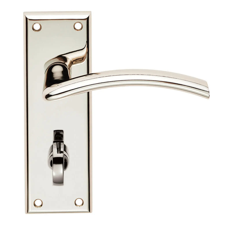 Trenta Lever On Face-Fix Backplate - Bathroom 57Mm - Polished Nickel