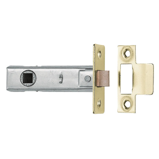 64Mm Tubular Latch - 8Mm Follower - Electro Brass - Retail Pack - Electro Brassed