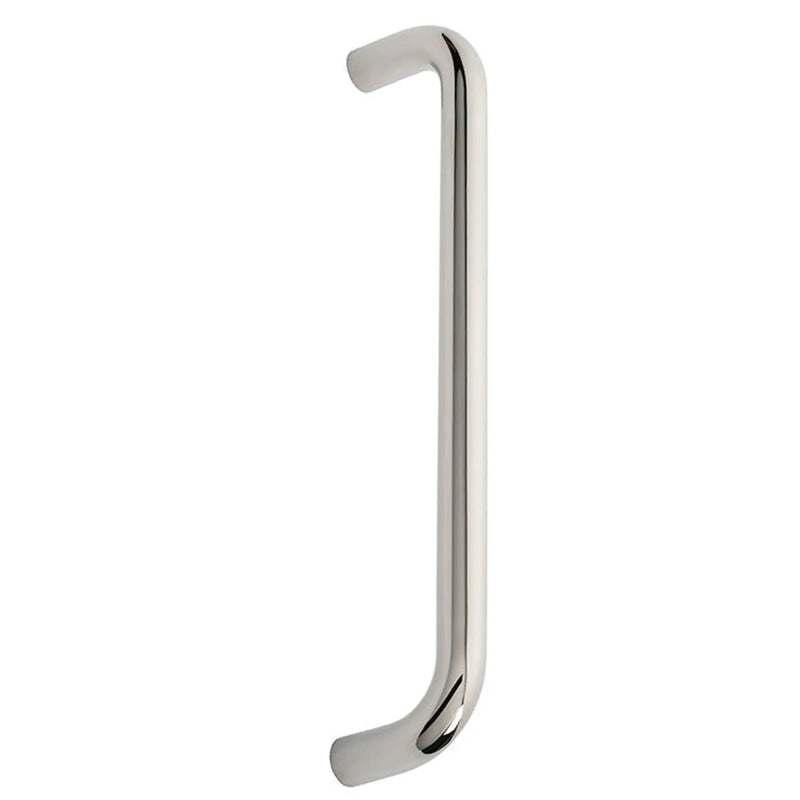 19Mm Dia. D Pull Handle - 300Mm C/C - Bolt Through Fixing - Bright Stainless Steel