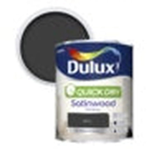 Dulux Quick Dry Satinwood 750ml Black