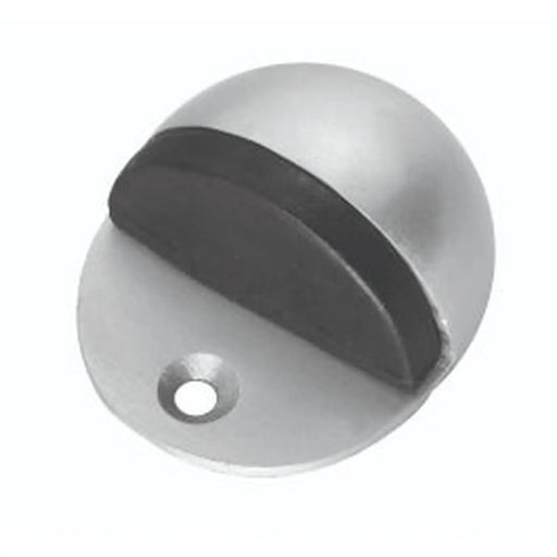 48 X 42Mm Floor Mounted Shieled Doorstop - Retail Pack - Satin Anodised Aluminium