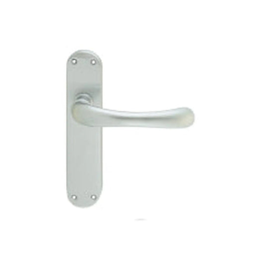 Ibra Lever On Backplate - Latch Csa (Satin Chrome) - Satin Chrome 185MM X 40MM